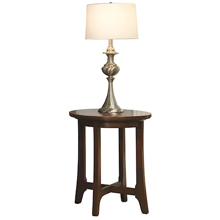 Westwood Round Lamp Table with Sophisticated Style